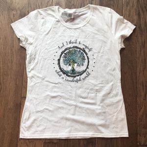 “... what a wonderful world” new t shirt